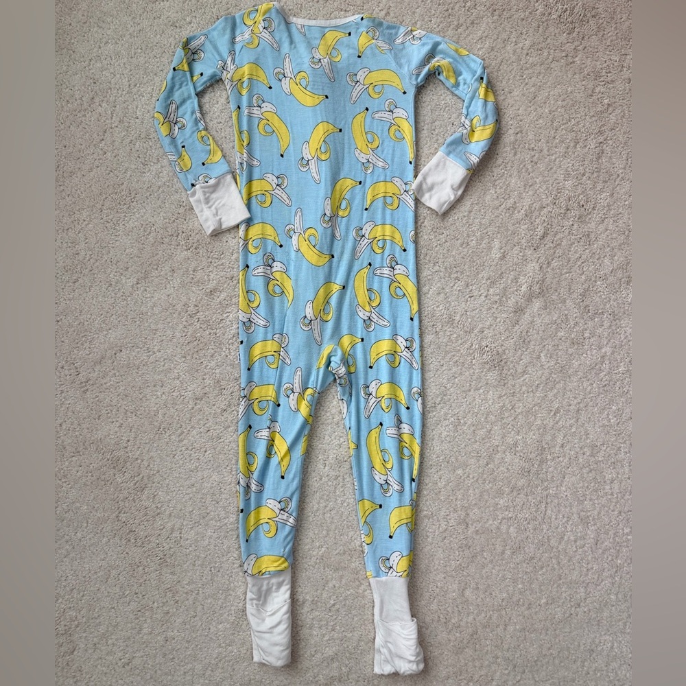 Little Sleepies Blue and Yellow Banana Print Outfit - Picture 8 of 15